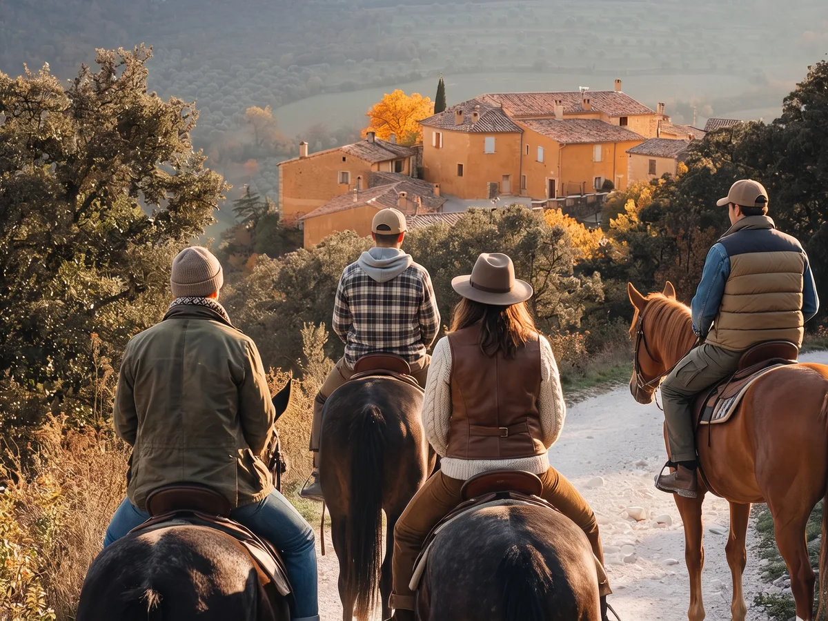 Balade à cheval dans la Drôme, autour de La Baume-Cornillane