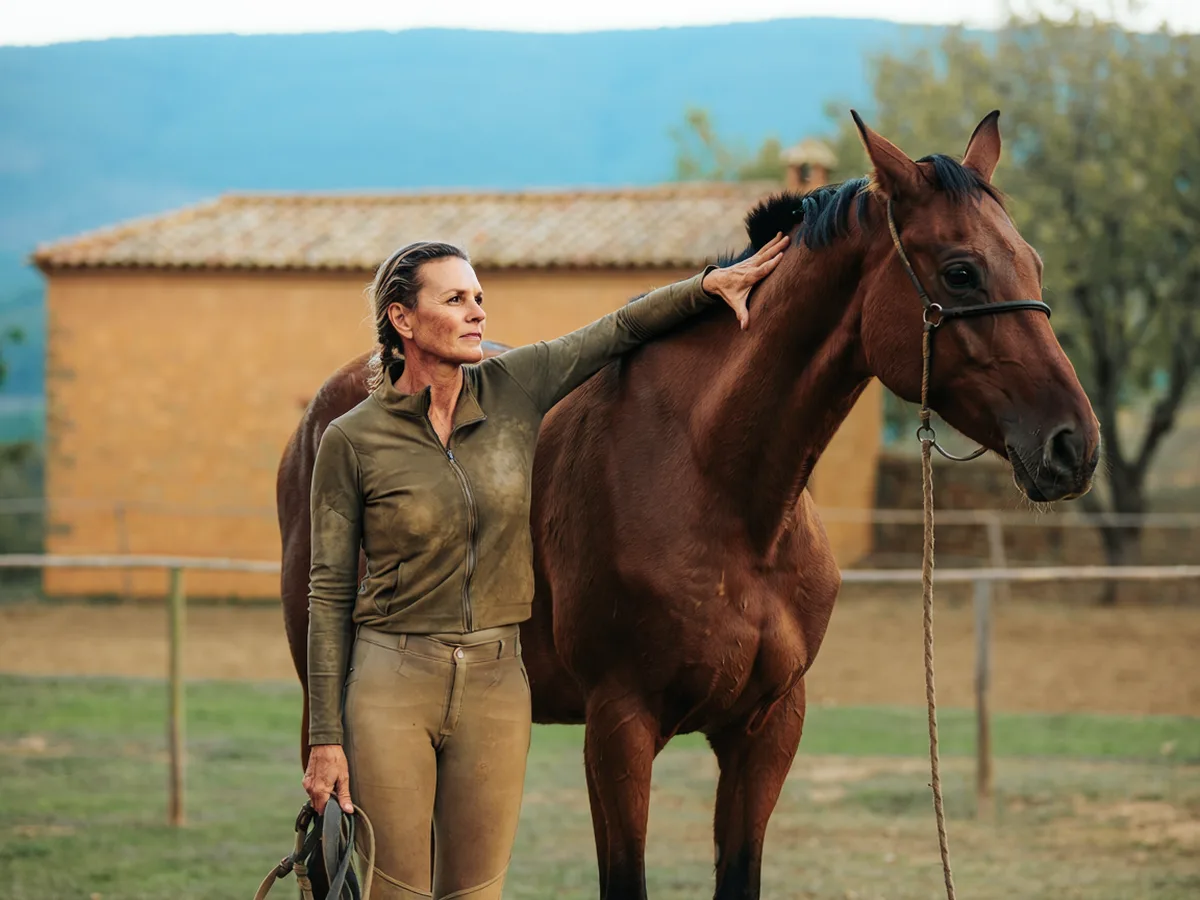 Cours d'équitation à La Baume-Cornillane, Drôme