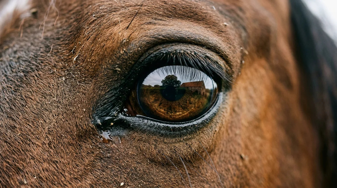 Un regard de cheval, Écuries des Moulins, La Baume-Cornillane