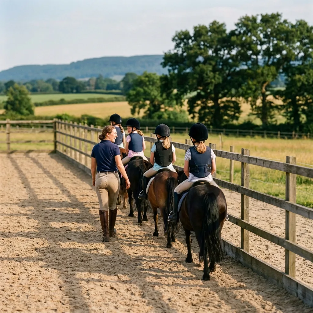 Cours de poney à La Baume-Cornillane, Drôme